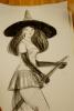 Artist Susan Braddock. Model Miss Rose.