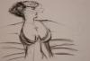 Steve Jones' drawing of Candy's last pose of the day.