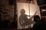 Ruby Ruin kicked off the night with a silhouetted reverse strip tease!