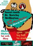 Sweet-tooth Dr. Sketchy Wellington with ever sweet Bon Bon Rocher and Honey Suckle.  Poster by Grace la Belle