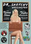 Dr. Sketchy Wellington October 2010 with two stunning performers: the talented blonde bombshell Miss Venus Star and the incredibly sweet and lovely Tinka Lovelocks. Poster illustration with huge thank you to Ivan Vegar - http://ivan-vegar.blogspot.com/
