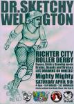 The wonderful girls from Richter City Roller Derby rolled their way in and around the drawers at Mighty Mighty. instead of performing acts these roller babes performed feats of daring. Amazing hot stuff!