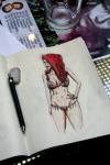 We have some talented artists at Dr. Sketchy Wellington. February 2011. Photo by Pauline Autet.