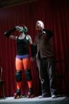 On April 9th 2011, some of the fantastic Richter City Roller Derby girls came along to Dr. Sketchy Wellington and kicked butt with amazing poses and feats of daring. Photos by Pauline Autet.