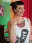 Dr. Sketchy Wellington's October ZOMBIE APOCALYPSE with Winnie Chester, Athena di Lure, and Venus Starr included a zombie impression, play dough zombies and of course plenty of drawing. This was Rachel Rouge's very last Sketchy and the day Grace La Belle 