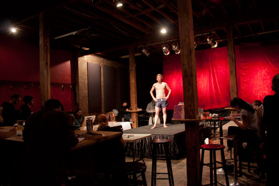 Peter Priesthood and crowd