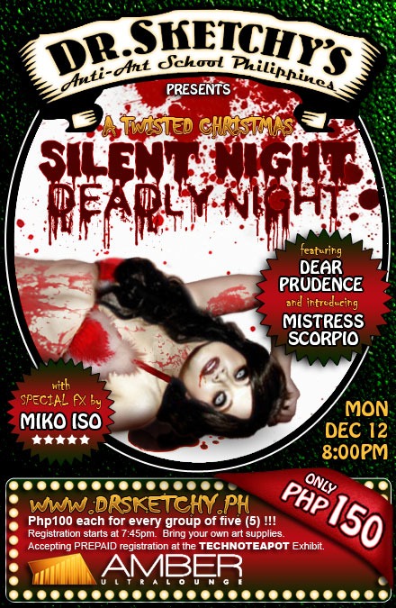 Dr. Sketchy's Anti-Art School Philippines presents SILENT NIGHT, DEADLY NIGHT